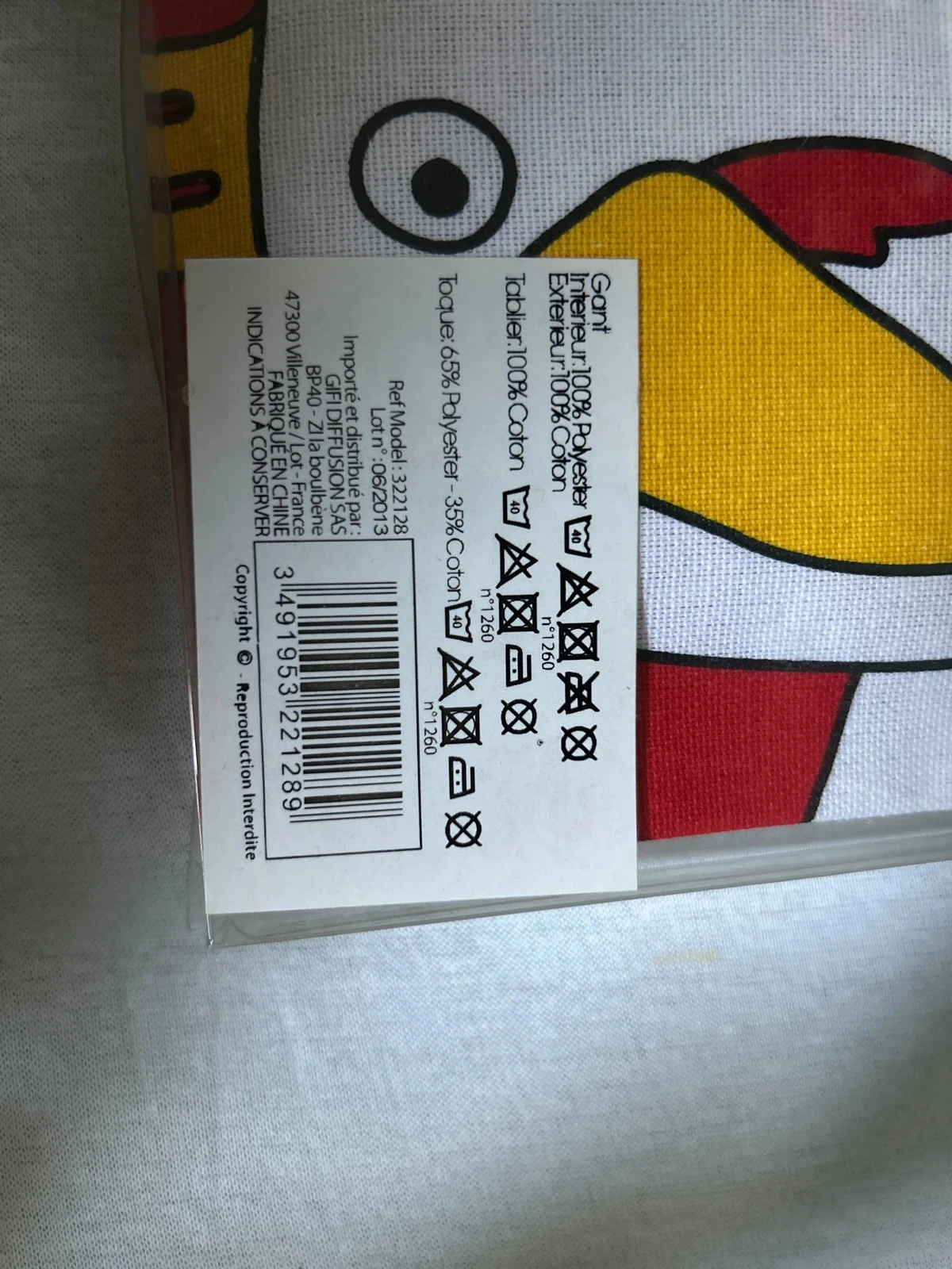 Conjunto para niño Delantal + Gorro + Guante – photo 4